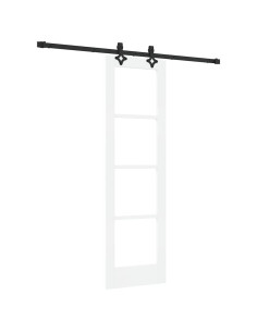Porta scorrevole ORKDAL Bianco e Nero 61 x 198,5 cm 2