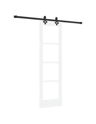 Porta scorrevole ORKDAL Bianco e Nero 61 x 198,5 cm