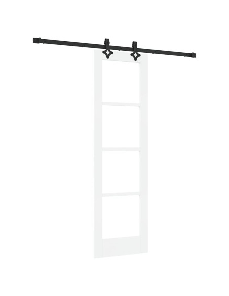 Porta scorrevole ORKDAL Bianco e Nero 61 x 198,5 cm