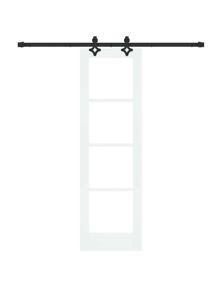 Porta scorrevole ORKDAL Bianco e Nero 61 x 198,5 cm