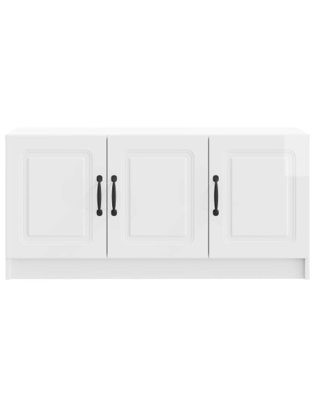Mobile TV Bianco Lucido 99 x 34,5 x 47 cm Legno ingegnerizzato