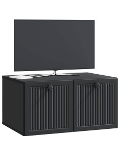 Mobile Porta TV da Muro Nero 59,5 x 41 x 30 cm 2