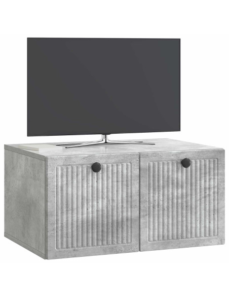 Mobile Porta TV da Muro Grigio Cemento 59,5 x 41 x 30 cm