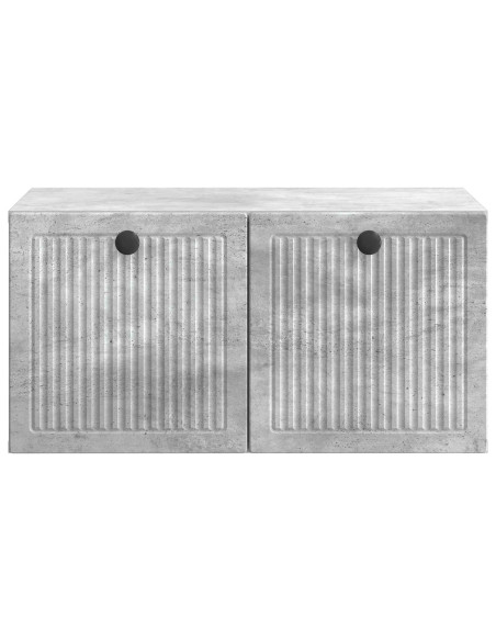 Mobile Porta TV da Muro Grigio Cemento 59,5 x 41 x 30 cm