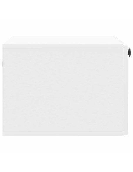 Mobile Porta TV da Muro Bianco Lucido 59,5 x 41 x 30 cm