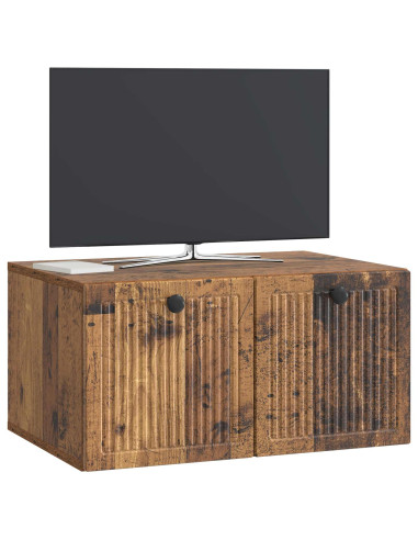 Mobile Porta TV da Muro Legno antico 59,5 x 41 x 30 cm