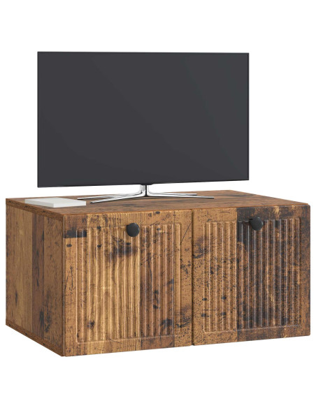 Mobile Porta TV da Muro Legno antico 59,5 x 41 x 30 cm