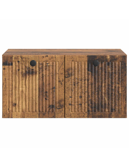 Mobile Porta TV da Muro Legno antico 59,5 x 41 x 30 cm