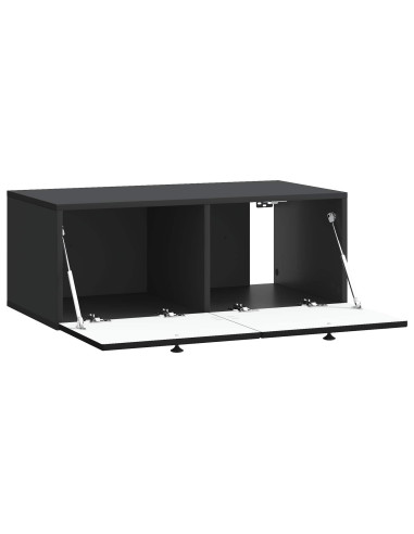 Mobile Porta TV da Muro Nero 78,5 x 41 x 30 cm