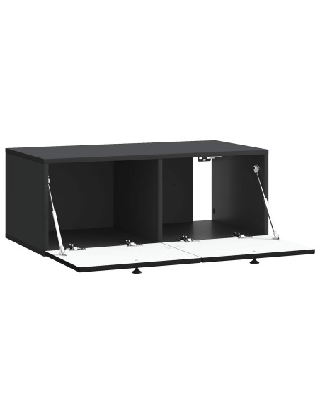 Mobile Porta TV da Muro Nero 78,5 x 41 x 30 cm