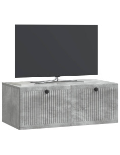 Mobile Porta TV da Muro Grigio Cemento 78,5 x 41 x 30 cm 2