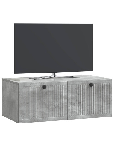 Mobile Porta TV da Muro Grigio Cemento 78,5 x 41 x 30 cm
