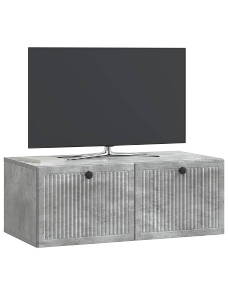 Mobile Porta TV da Muro Grigio Cemento 78,5 x 41 x 30 cm