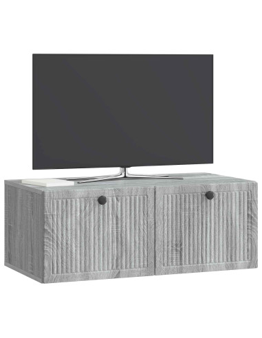Mobile Porta TV da Muro Grigio Sonoma 78,5 x 41 x 30 cm