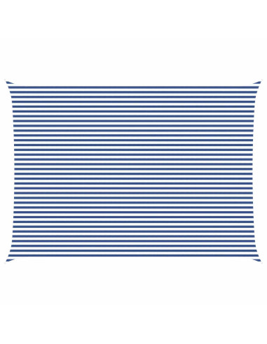 Vela da ombra solare Blu e Bianco 7 x 5 m