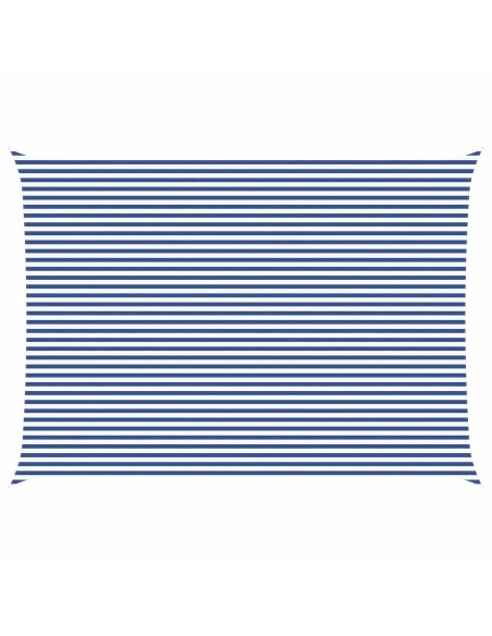 Vela da ombra solare Blu e Bianco 7 x 5 m