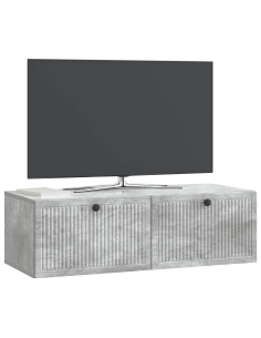 Mobile Porta TV da Muro Grigio Cemento 98 x 41 x 30 cm 2