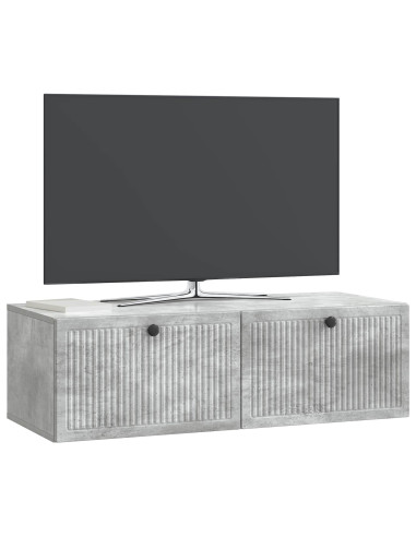 Mobile Porta TV da Muro Grigio Cemento 98 x 41 x 30 cm