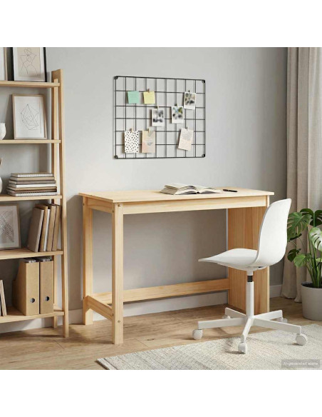 Scrivania Marrone 112 x 50 x 75 cm Legno di Pino Massello