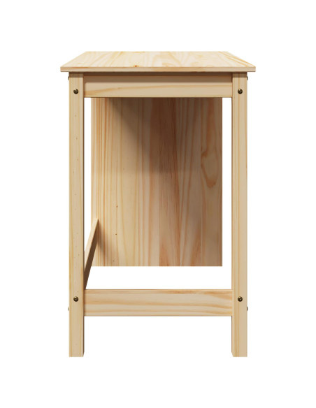 Scrivania Marrone 112 x 50 x 75 cm Legno di Pino Massello
