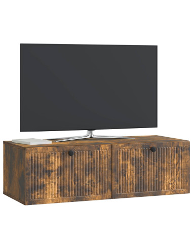 Mobile Porta TV da Muro Rovere Fumo 98 x 41 x 30 cm