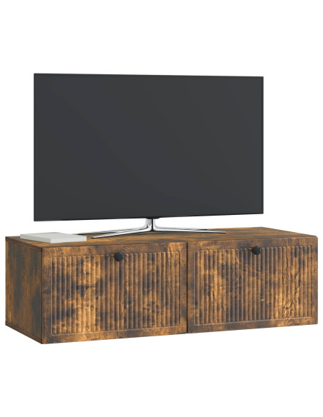 Mobile Porta TV da Muro Rovere Fumo 98 x 41 x 30 cm