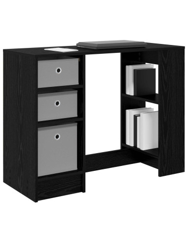 Scrivania Rovere Nero 100 x 40 x 75 cm Legno multistrato