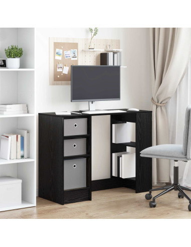 Scrivania Rovere Nero 100 x 40 x 75 cm Legno multistrato