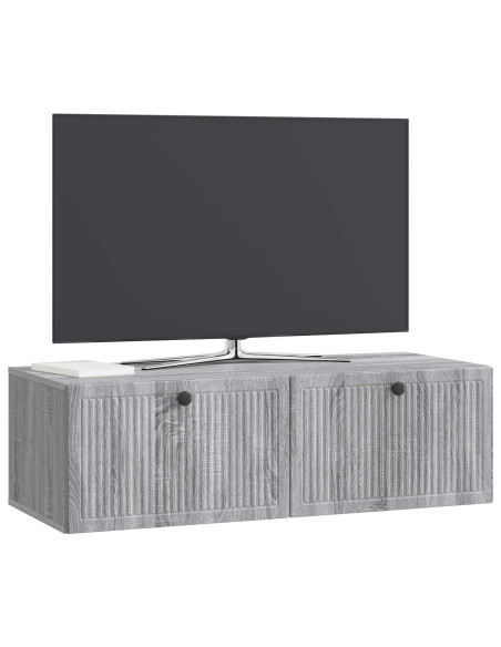 Mobile Porta TV da Muro Grigio Sonoma 98 x 41 x 30 cm