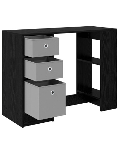 Scrivania Rovere Nero 100 x 40 x 75 cm Legno multistrato