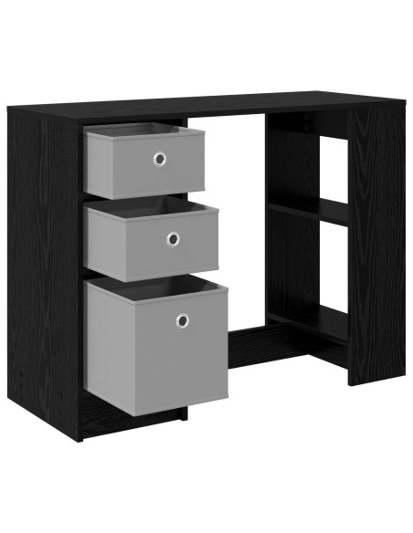 Scrivania Rovere Nero 100 x 40 x 75 cm Legno multistrato