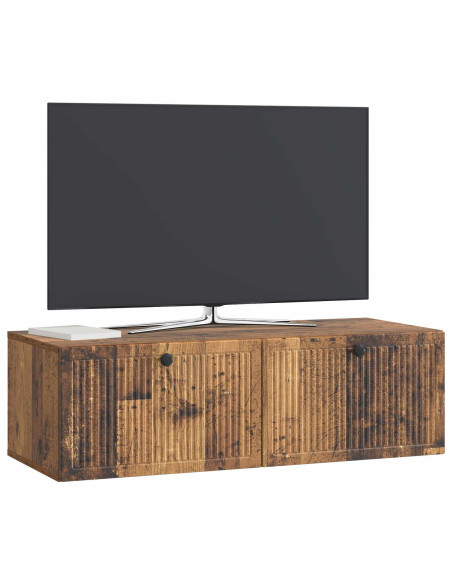 Mobile Porta TV da Muro Legno antico 98 x 41 x 30 cm