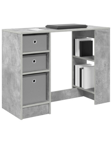 Scrivania Grigio cemento 100 x 40 x 75 cm Legno multistrato