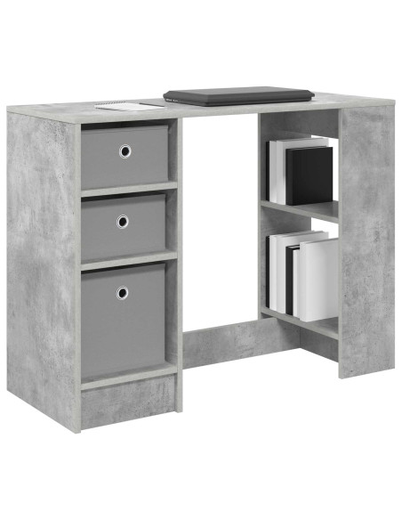 Scrivania Grigio cemento 100 x 40 x 75 cm Legno multistrato