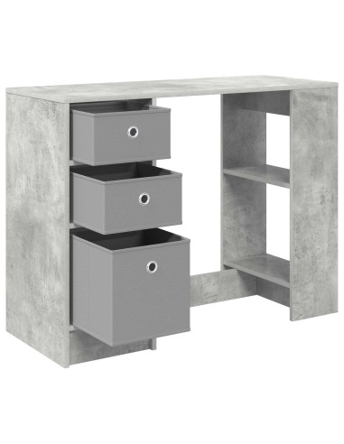 Scrivania Grigio cemento 100 x 40 x 75 cm Legno multistrato