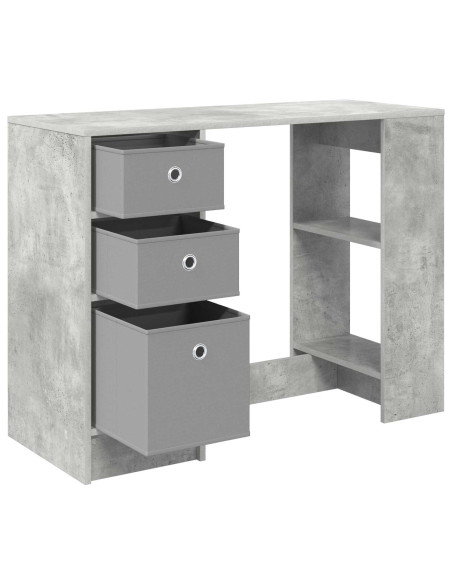 Scrivania Grigio cemento 100 x 40 x 75 cm Legno multistrato