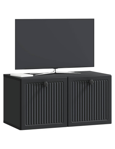 Mobile Porta TV da Muro Nero 59,5 x 31 x 30 cm