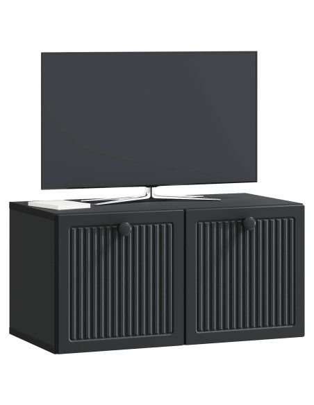 Mobile Porta TV da Muro Nero 59,5 x 31 x 30 cm