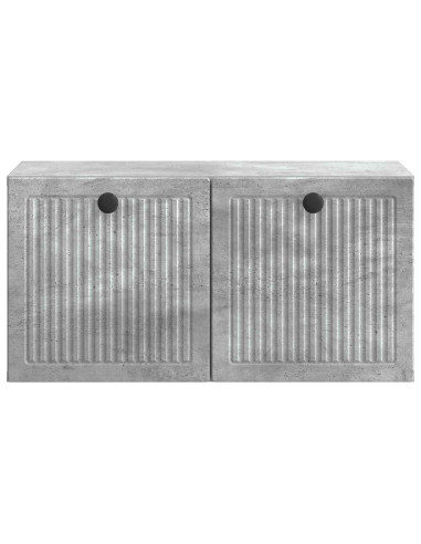 Mobile Porta TV da Muro Grigio Cemento 59,5 x 31 x 30 cm