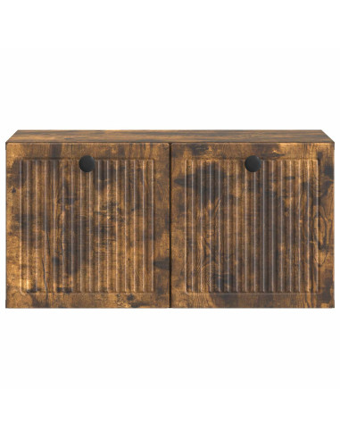 Mobile Porta TV da Muro Rovere Fumo 59,5 x 31 x 30 cm