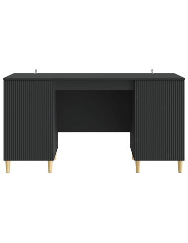 Scrivania Nero 142,5 x 50 x 75 cm Legno ingegnerizzato