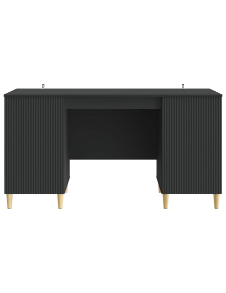 Scrivania Nero 142,5 x 50 x 75 cm Legno ingegnerizzato