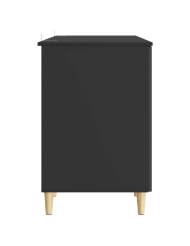 Scrivania Nero 142,5 x 50 x 75 cm Legno ingegnerizzato