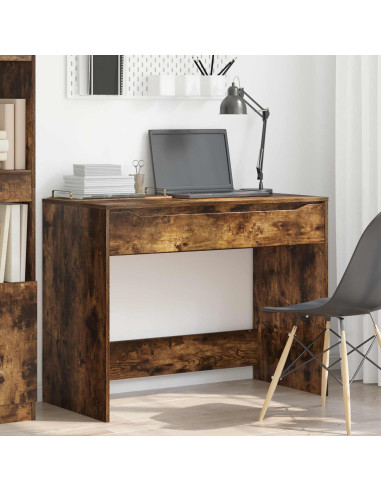 Scrivania con cassetto Quercia Affumicata 100 x 50 x 78 cm