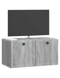 Mobile Porta TV da Muro Grigio Sonoma 59,5 x 31 x 30 cm 2