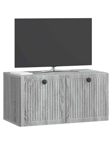 Mobile Porta TV da Muro Grigio Sonoma 59,5 x 31 x 30 cm