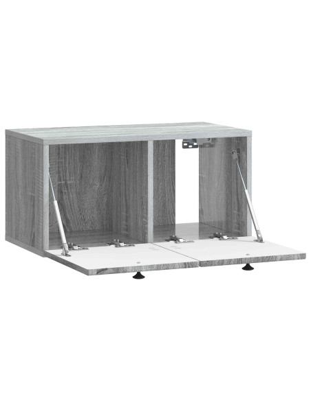 Mobile Porta TV da Muro Grigio Sonoma 59,5 x 31 x 30 cm
