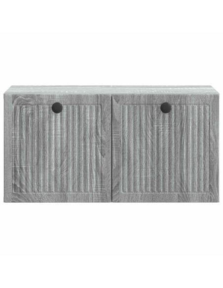 Mobile Porta TV da Muro Grigio Sonoma 59,5 x 31 x 30 cm