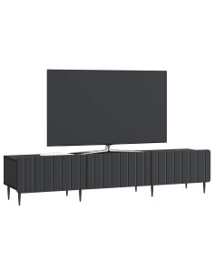 Mobile TV Nero 147 x 34,5 x 32 cm Legno ingegnerizzato 2