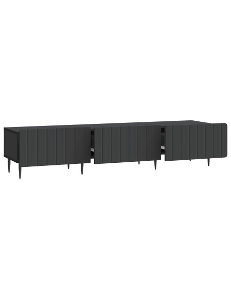 Mobile TV Nero 147 x 34,5 x 32 cm Legno ingegnerizzato